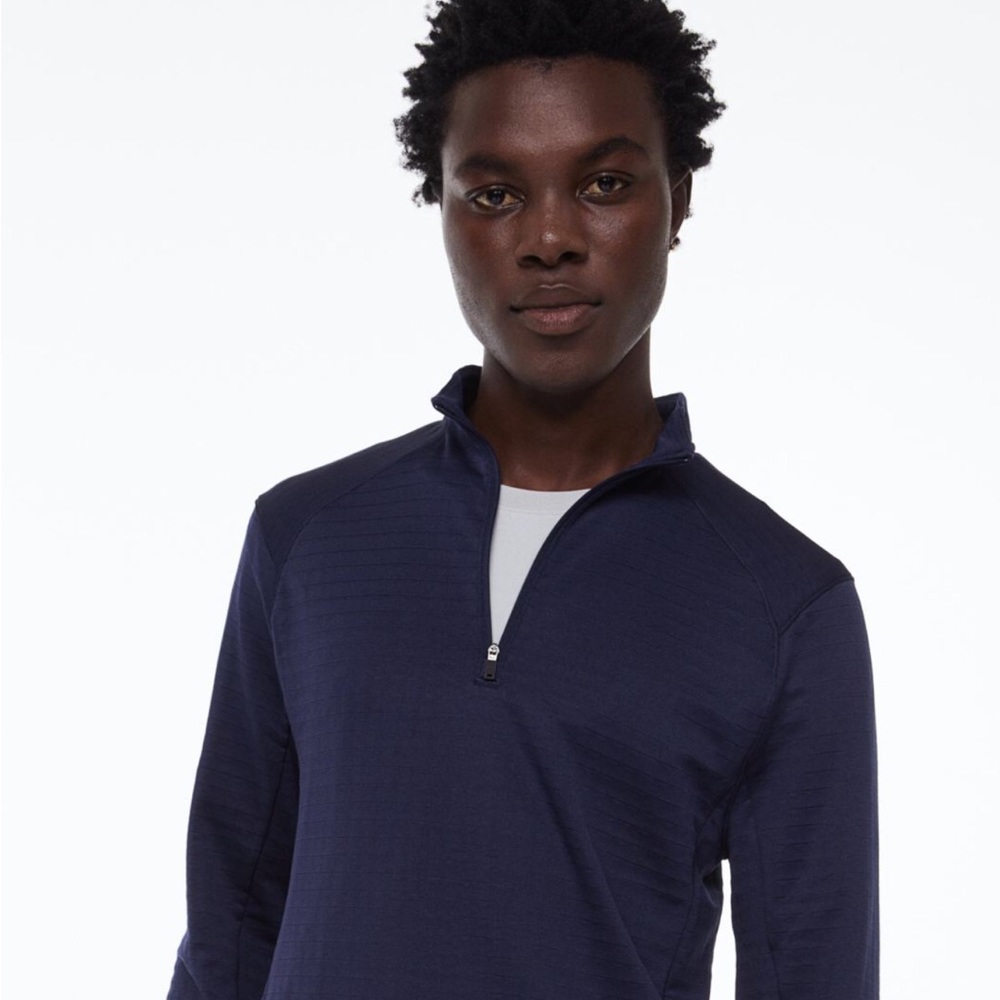 H&M Men’s Running Shirt Size Medium NWT Navy Blue